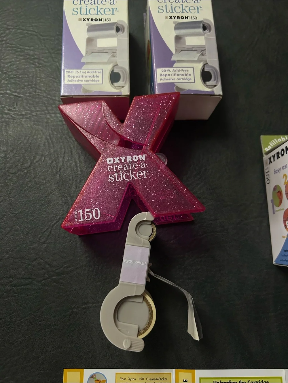 Xyron 150 Create-a-Sticker and Refill Cartridges Lot